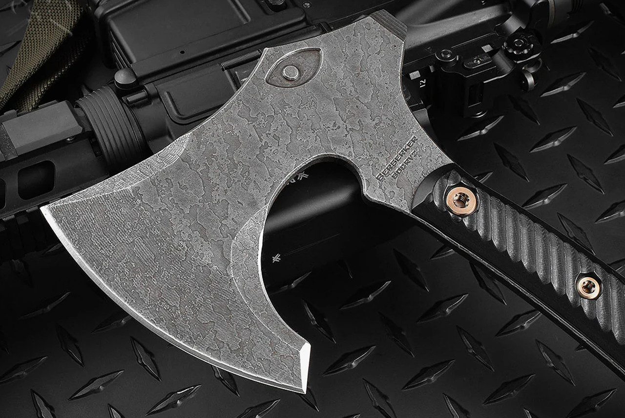 RMJ Tactical Berserker Acid Etched Finish w/ Black G-10 Handles