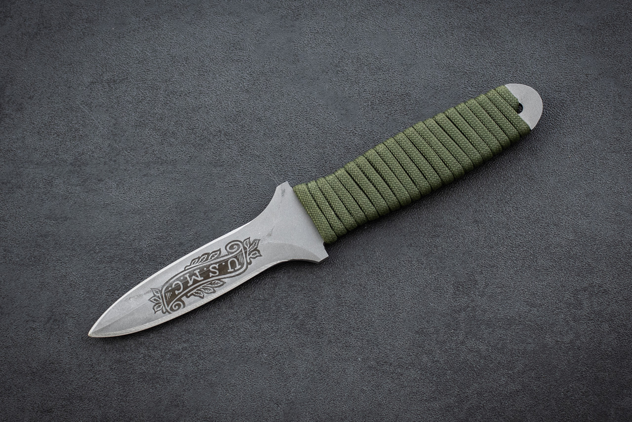 EK Knives PM-6 Fixed Blade Bayonet Dagger Knife Bead Blast Finish