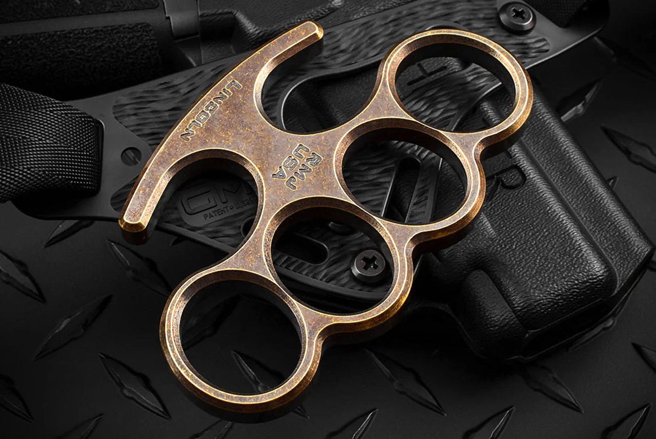 RMJ Tactical Lincoln Brass Knuckles - Tactical Elements Inc