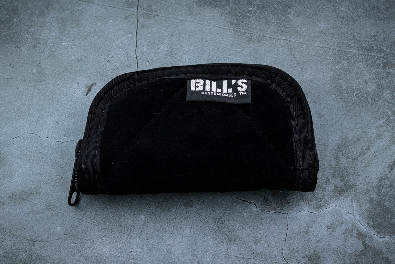 Bill's Custom Cases Zipper Black 2.25 x 4.50 Inches