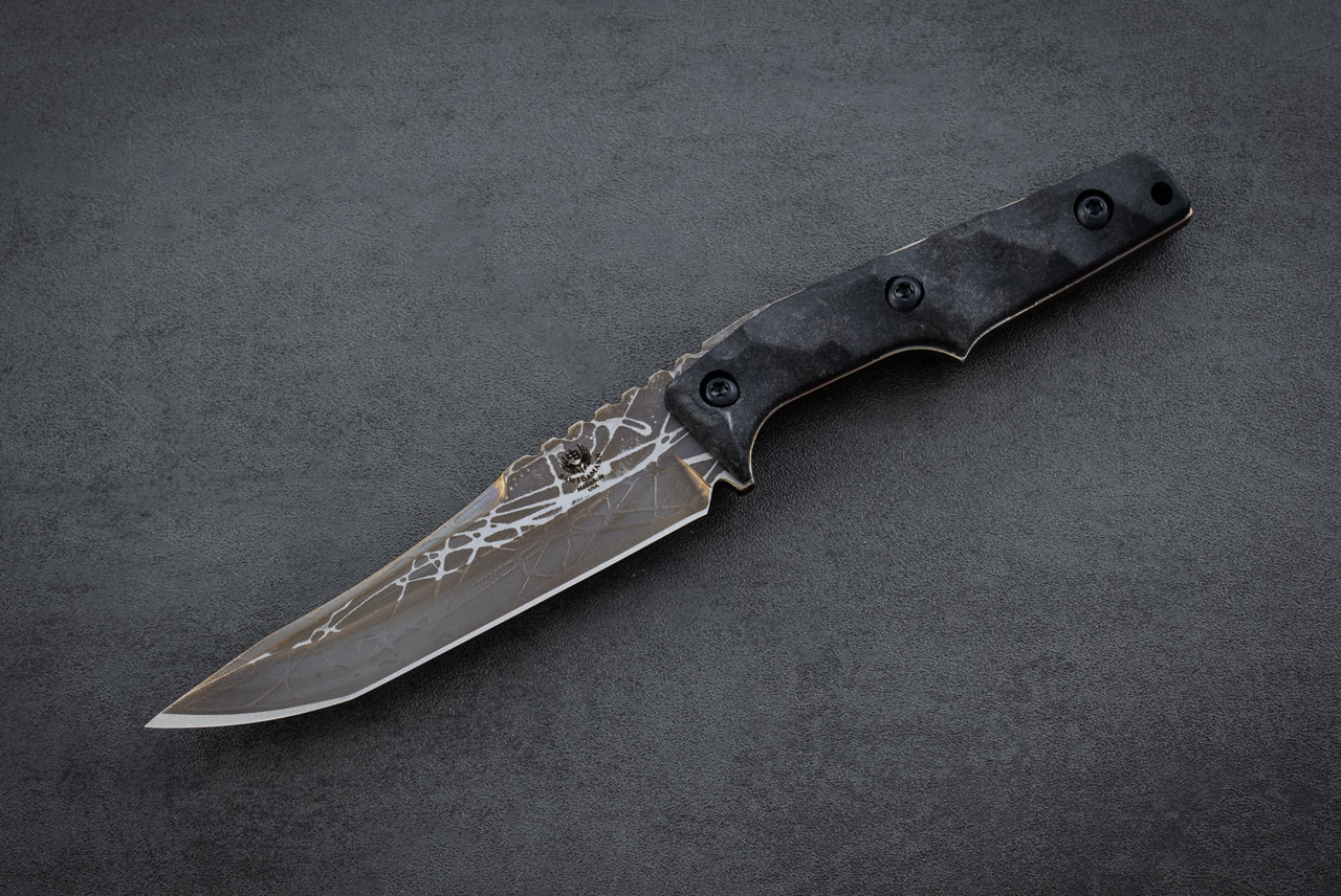 反逆の刃1：1フルメタルコスプレ周辺モデル 鑑賞用 手鍛造打 Ben Bawidamann Blades Custom EB-11 MagnaCut Acid Etched Dual