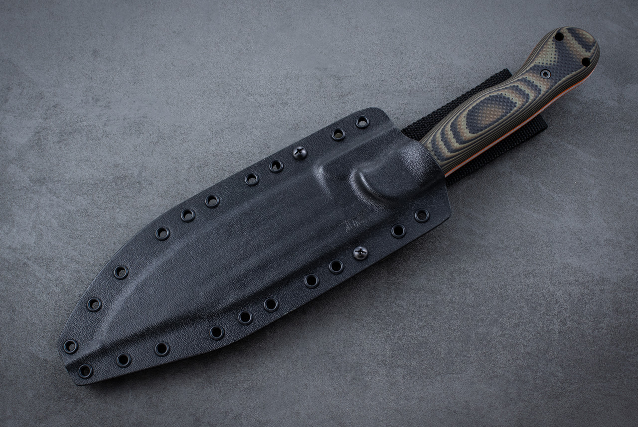 Work Tuff Gear JX Omega Fixed Blade Knife 2-Tone Satin Blade w