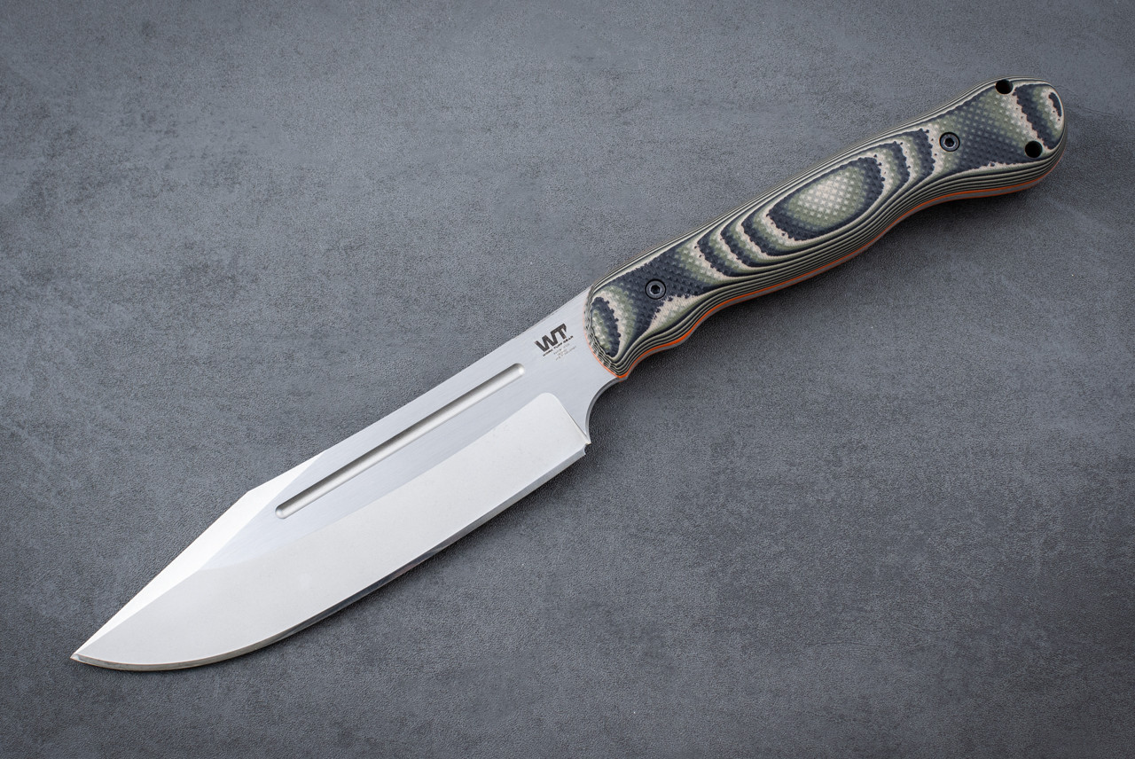 Work Tuff Gear JX Omega Fixed Blade Knife 2-Tone Ghost and Satin