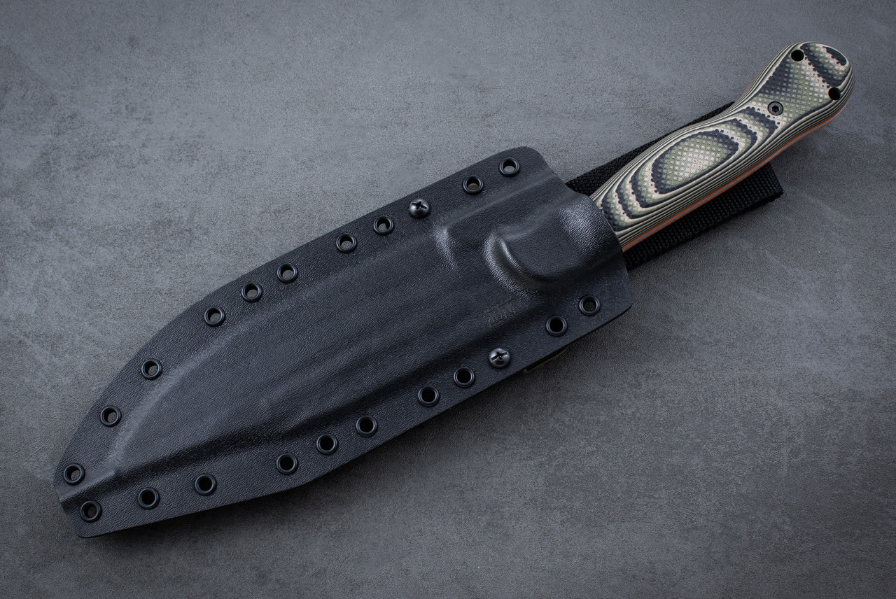 Work Tuff Gear JX Omega Fixed Blade Knife 2-Tone Ghost and Satin