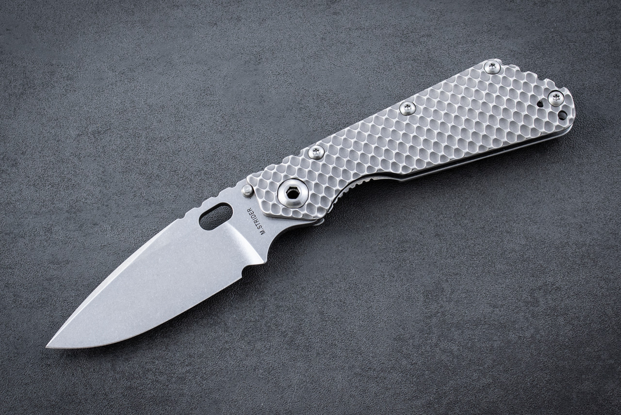 Strider Knives SnG DGG Folding Knife Stonewash Blade w/ Gunner