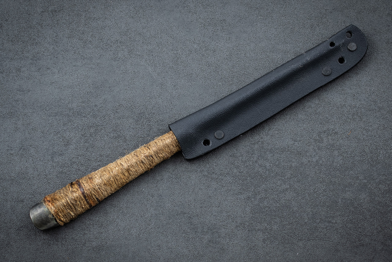 Fred Perrin Concept Custom Spike Fixed Blade Hemp Cord Wrapped