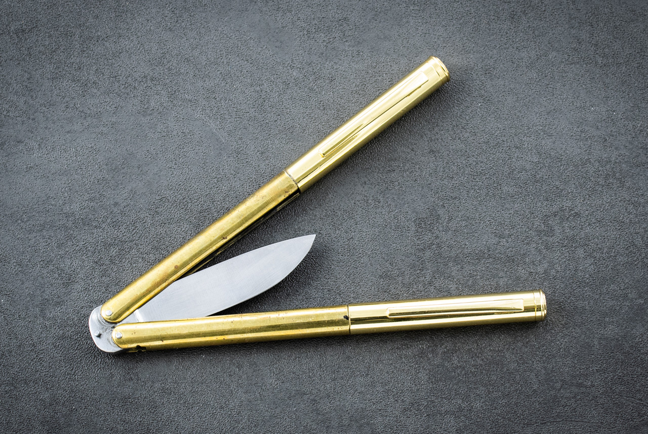 Fred Perrin Concept Custom Balisong Double Pen Stainless Steel