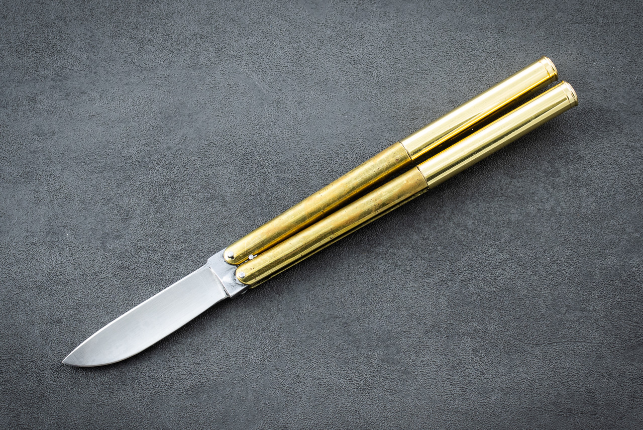 Fred Perrin Concept Custom Balisong Double Pen Stainless Steel