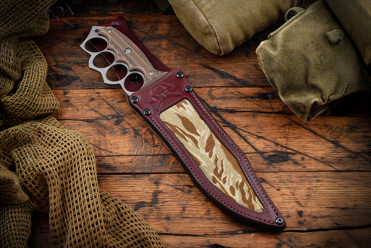 RMJ Tactical Marauder Trench Knife CPM-3V Cerakote Blade w/ G-10