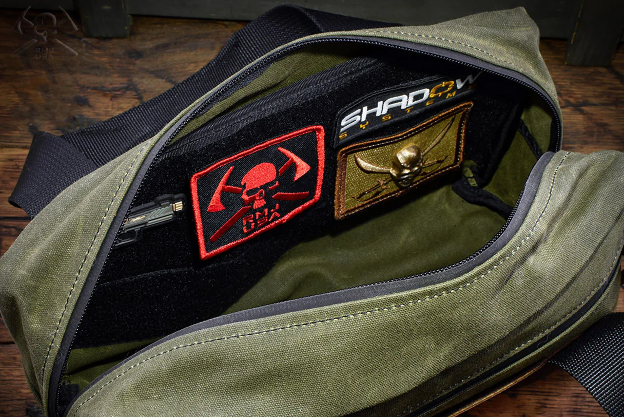 RMJ Tactical Mechanics Tool Bag Green Waxed Canvas - Tactical