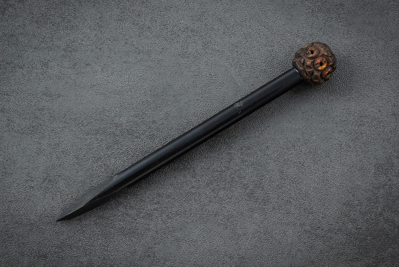 Fred Perrin Concept Custom 5.50" Hat Pin Spike Fixed Blade Black G-10 Handle and Sheath