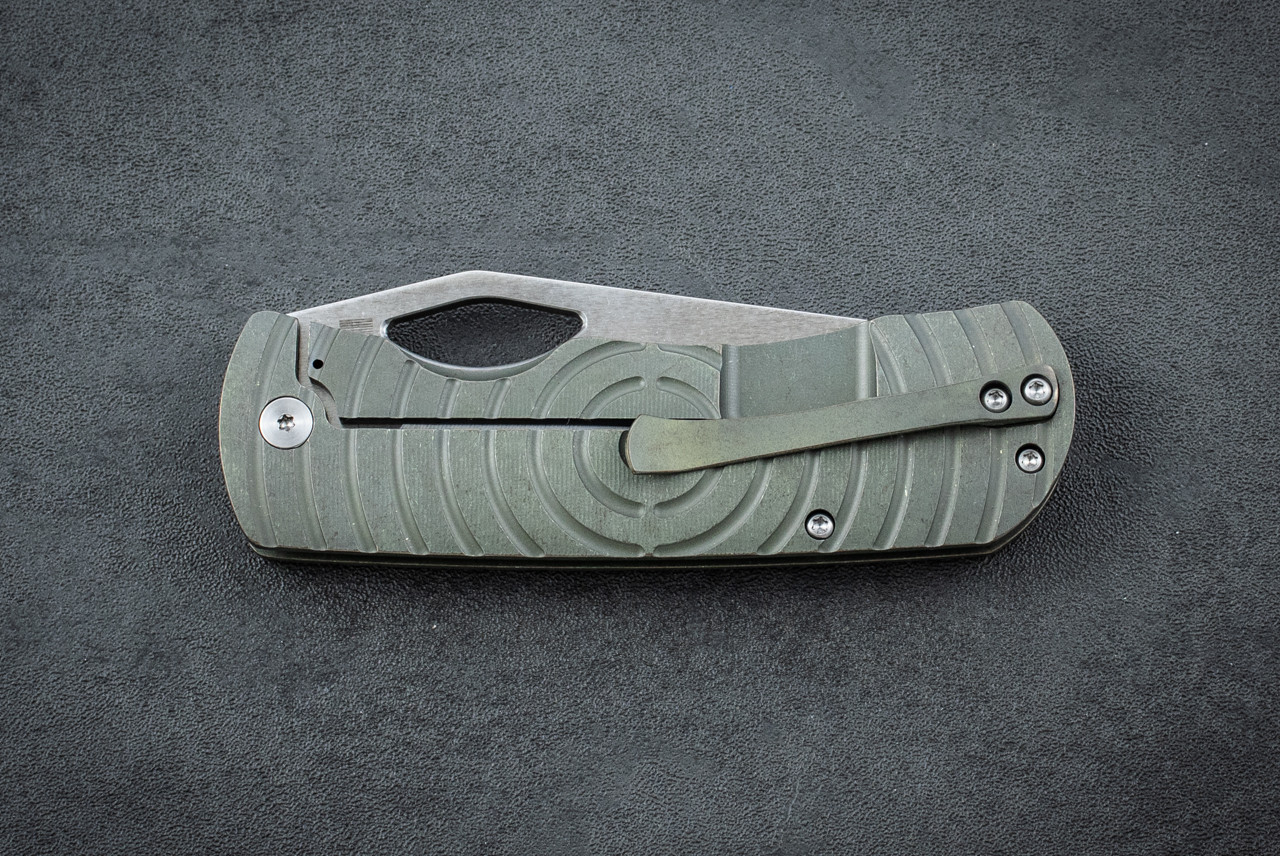 McNees Custom Knives Dixon Frame Lock Magnacut Satin Stonewash