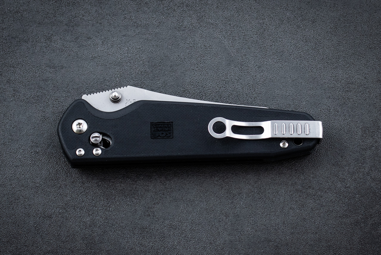 SOG Knives Vintage Japan X-Ray Vision Folding Knife Bead Blasted