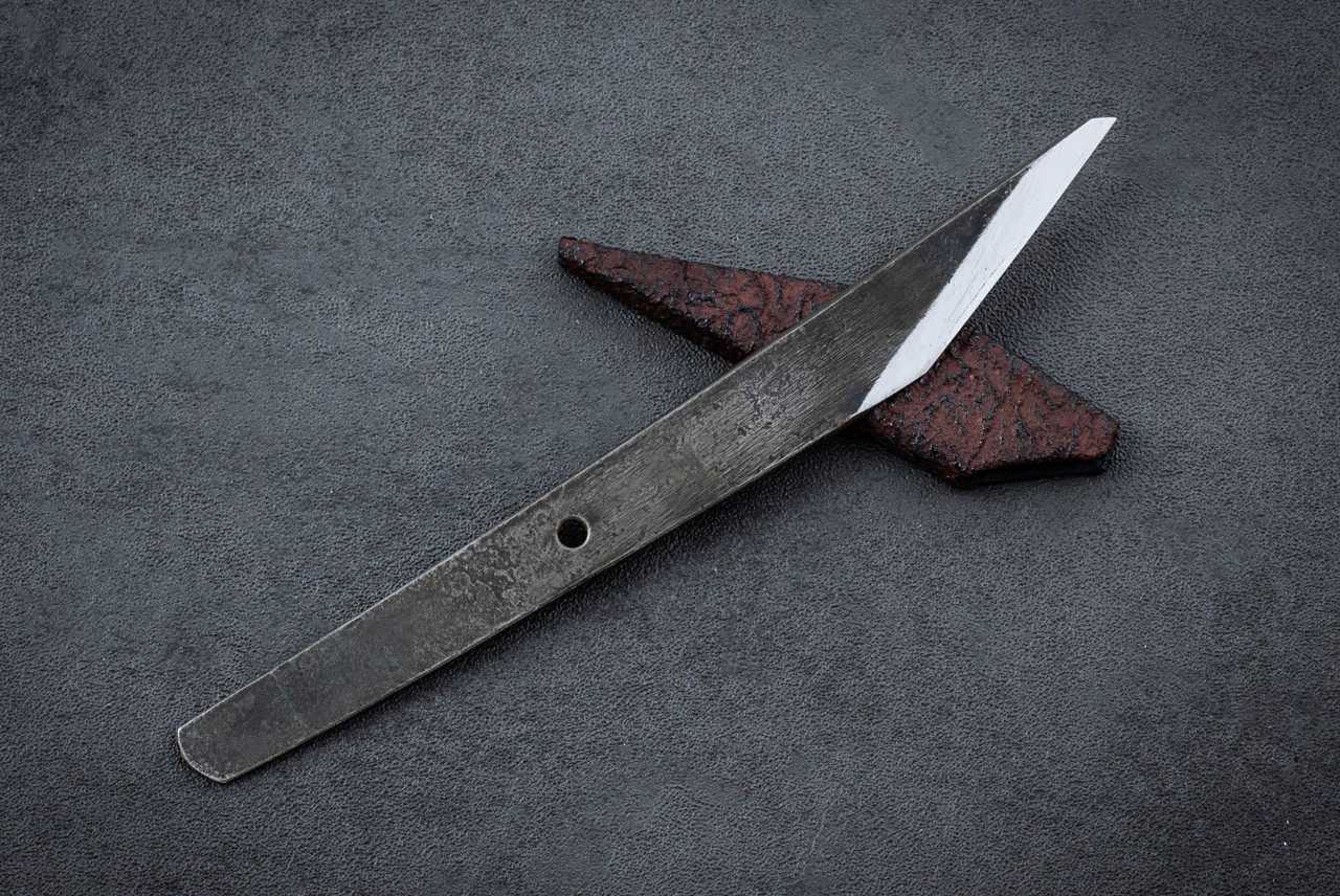 Yukio Nibe Custom Hand Forged Construction Kiridashi w/ Sheath