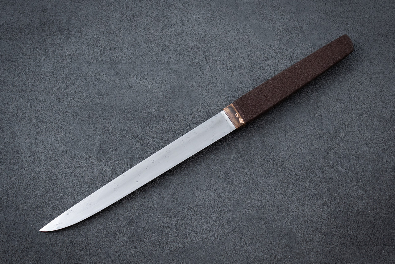 Yukio Nibe Custom Hand Forged Construction Tanto w/ Sheath