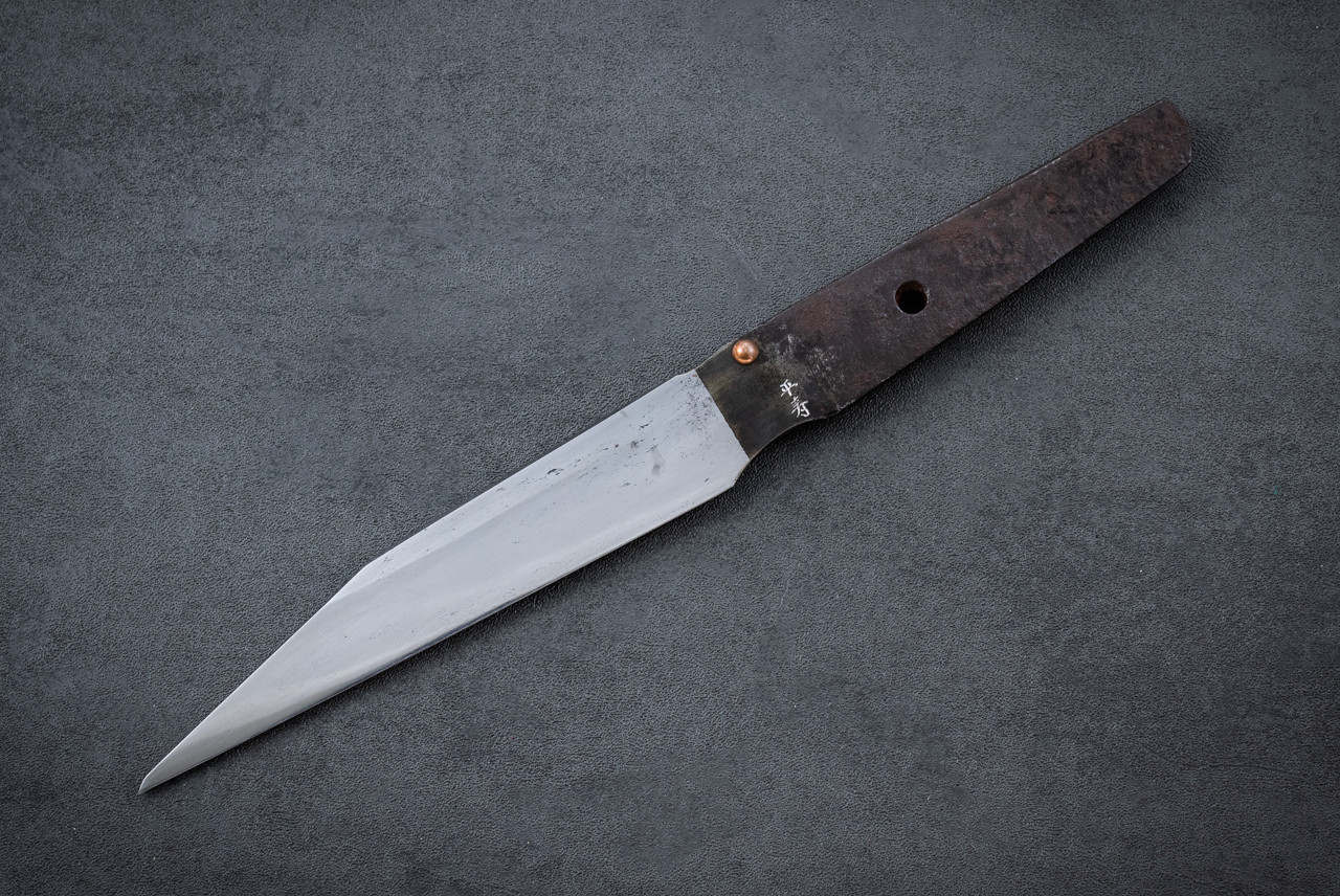 Yukio Nibe Custom Hand Forged Construction 10.125" Reverse Tanto w/ Sheath