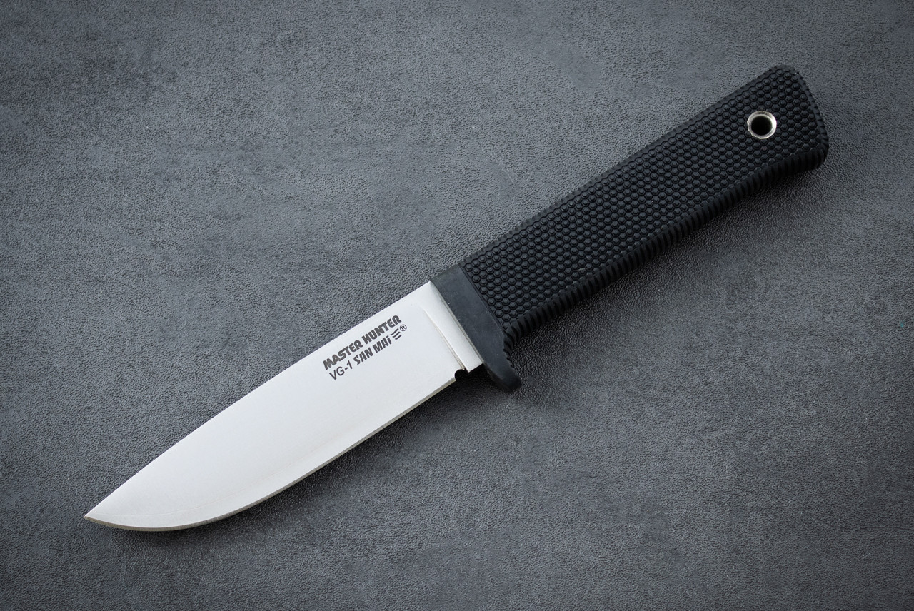 Cold Steel Master Hunter VG-1 San-Mai III Satin Blade w/ Black Kray-Ex™ Handle and Sheath