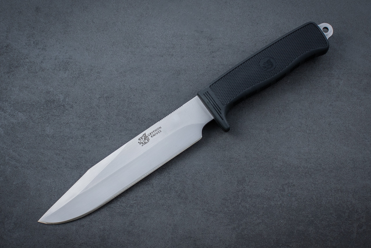 Bob Terzuola Gryphon M-35 knife, 7.5" blade - Custom Kydex sheath