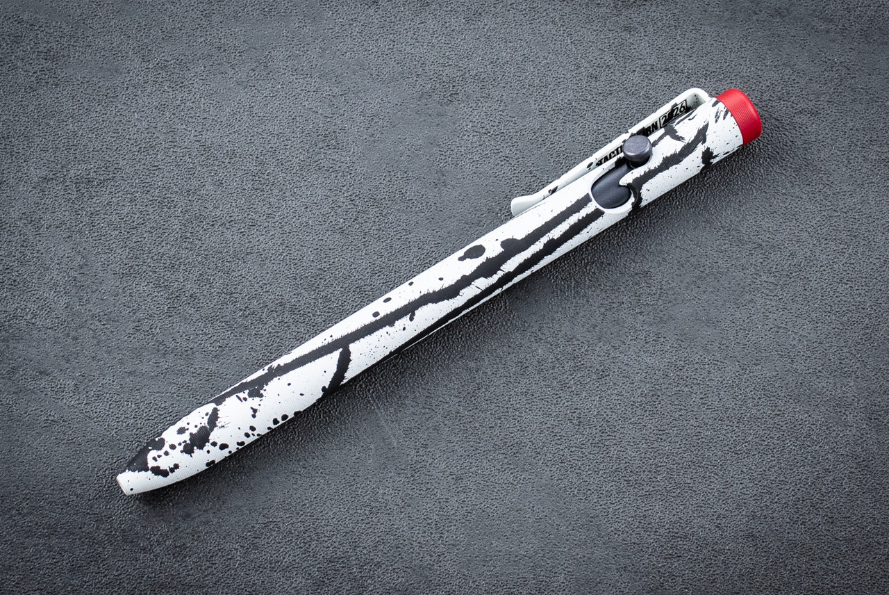 Tactile Turn Seasonal Release Abstract Pen Titanium Standard Custom Cerakote Paint Finish - Red