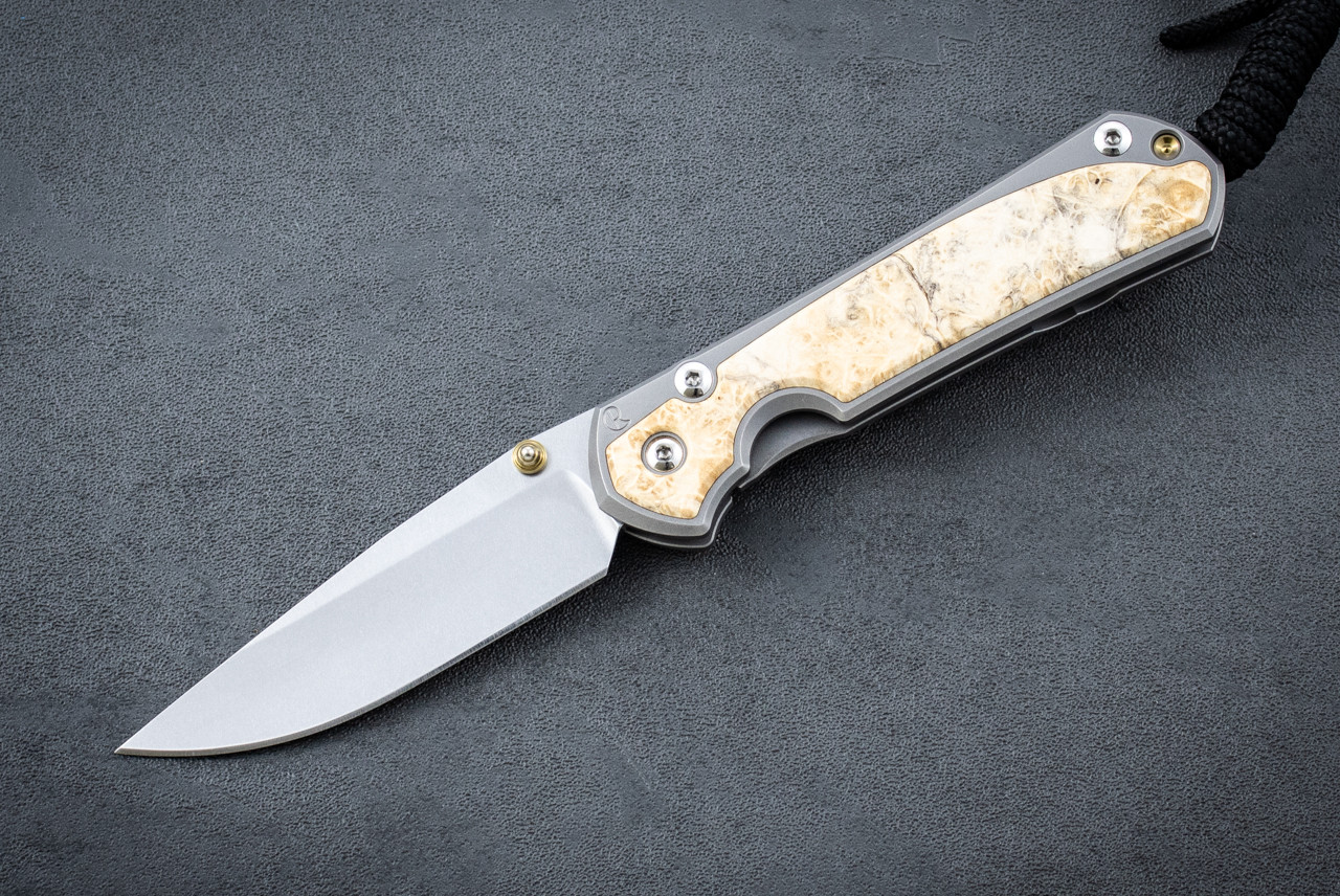 Chris Reeve Knives Small Sebenza 31 Drop Point MagnaCut Stonewash
