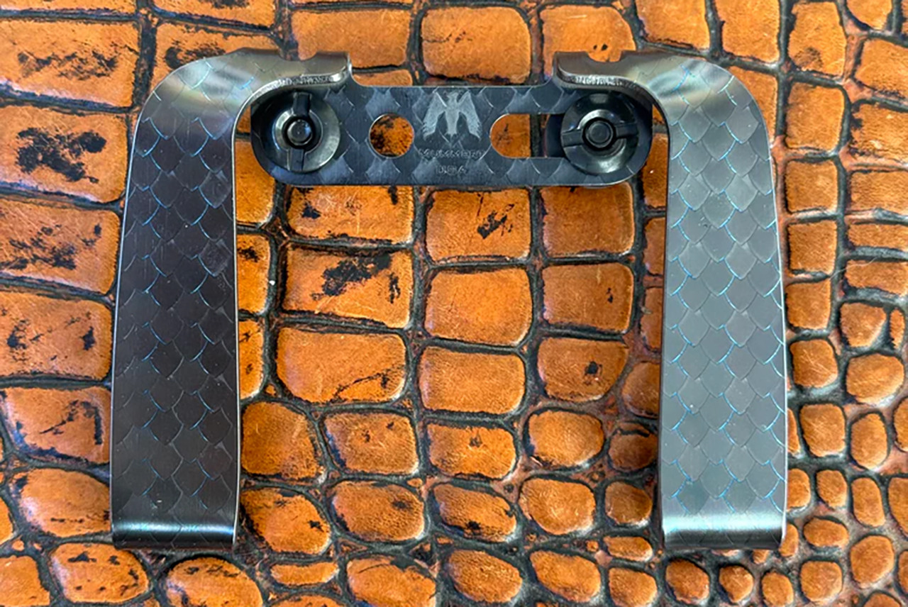 Mummert Knives Slotted Titanium Mamba Double Clip