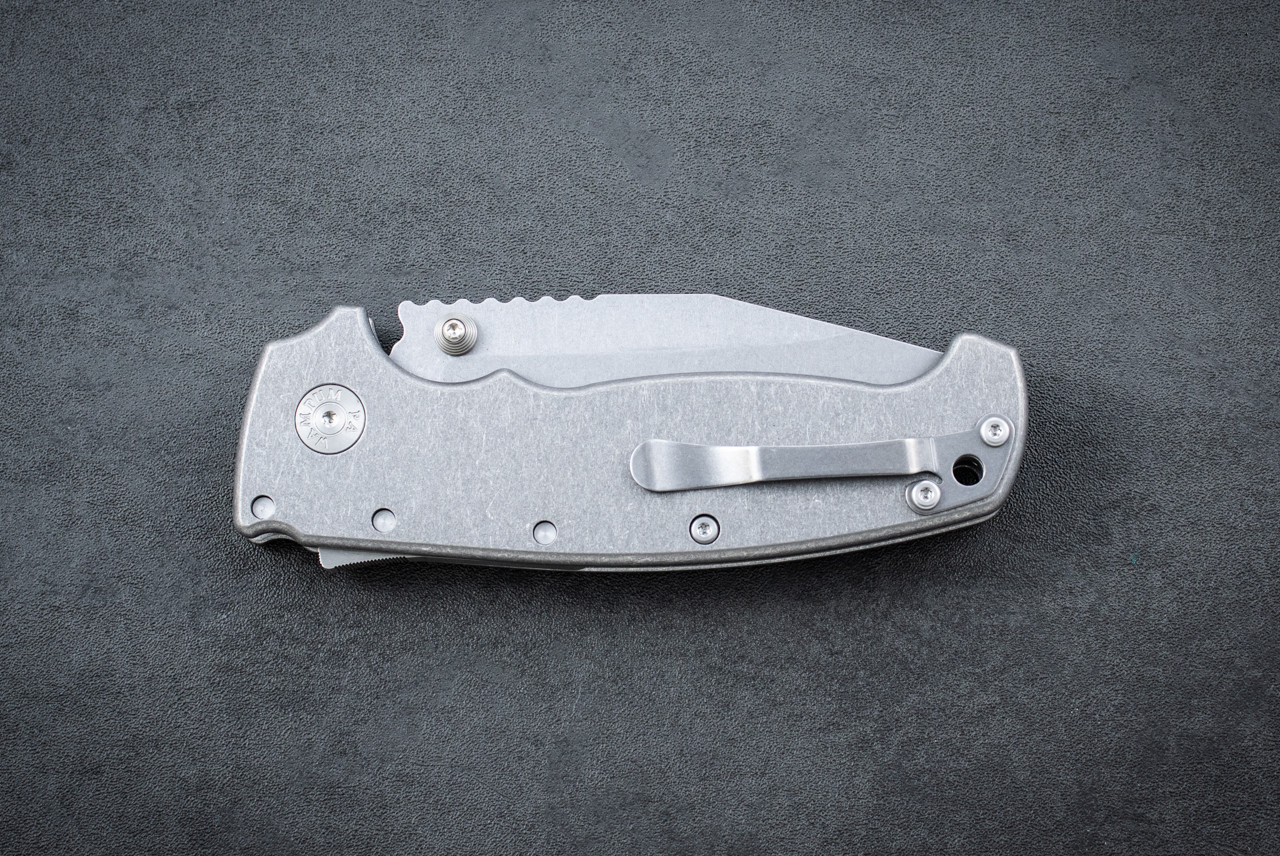 Demko Knives MGAD20 XXX Folding Knife Shark Lock Clip Point 3V
