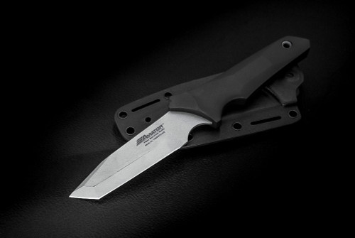 Timberline Knives Aviator Survival Fixed Tanto Bead Blast Blade Black Handles w/ Kydex 