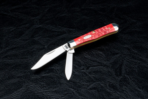 Case Knives 64700 Coke Bottle Polished Blade w/ Red Jigged Bone Handles