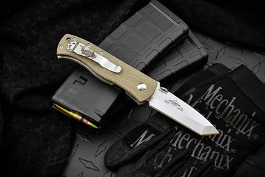 Emerson Knives CQC-7B Right Hand Grind - Green Canvas Micarta