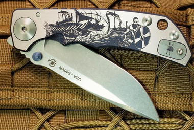 Spartan Blades Harsey Folder 2022 Special Edition Viking Longboat