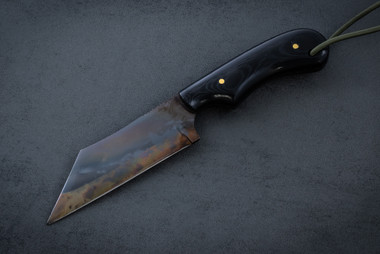 Fred Perrin Concept Custom Wharmy Fixed Blade Blue Gun Finish w