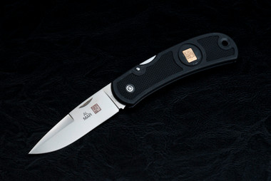 Al Mar Knives Sportsman Pocket Knife Satin Blade w/ Black Zytel
