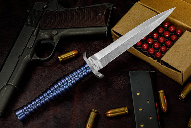Defiant 7 Les George Rook 6 Fixed Blade Dagger Knife Stonewashed