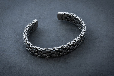 Fred Perrin Concept Custom Snake Twist Polished Stainless Steel