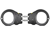 Hinge Ultra PLUS Handcuffs (Aluminum) - Black, 1 Pawl (Yellow