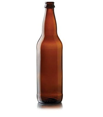 22oz Amber Beer Bottle (12/cs)