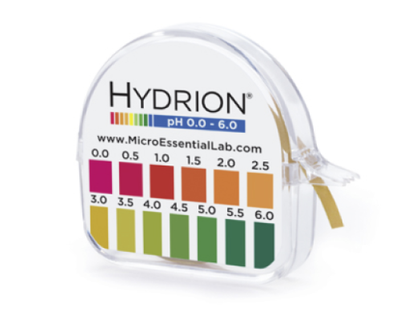 pH test paper kit 0.0 to 6.0 kit