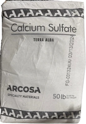 Calcium Sulfate Food Grade Gypsum bag
