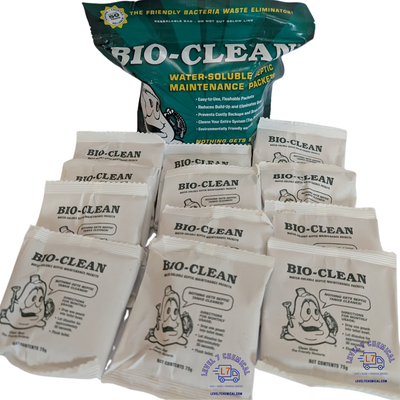 BioClean Septic Packets new design front with packets
