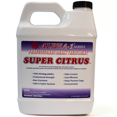 Super Citrus Drain and Sewer Treatment 64 Oz Container