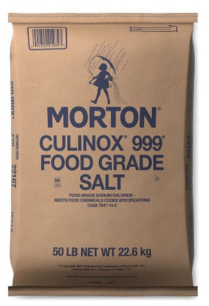 Culinox 999 Salt, pure morton salt in bag