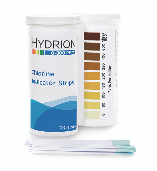 Chlorine 0-800 Test Strips