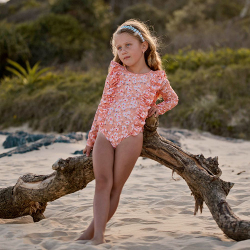 Girls Swimwear | India Mae Long Sleeve Swimsuit