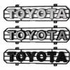 Three different badges
