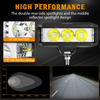 Close-up of R5 Series 5-Inch LED Pod Lights with black diecast aluminum housing