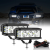 Amber 3000K LED Pod Lights providing clear visibility in low-light conditions