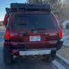 LED 4RUNNER lettering illuminated red on liftgate garnish panel