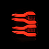 AlphaRex LED tail lights Toyota 4Runner black housing red tubes