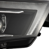 Selectable white amber DRL headlights AlphaRex LUXX
