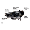 Morimoto XB Evo Hybrid low beam and high beam output